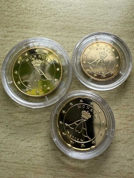 Moedas do Mónaco 10-20-50 Euro Cent 2006 PP - PROOF - 11.180ex.