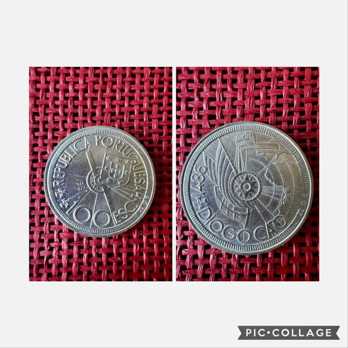 moedas antigas de escudos.