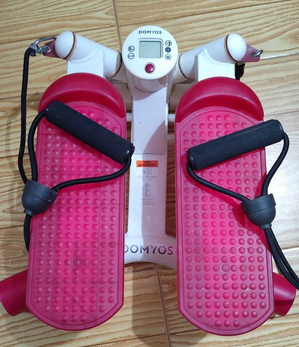 Mini Stepper Domyos (Decathlon) com Elásticos de Resistência – Semi-novo