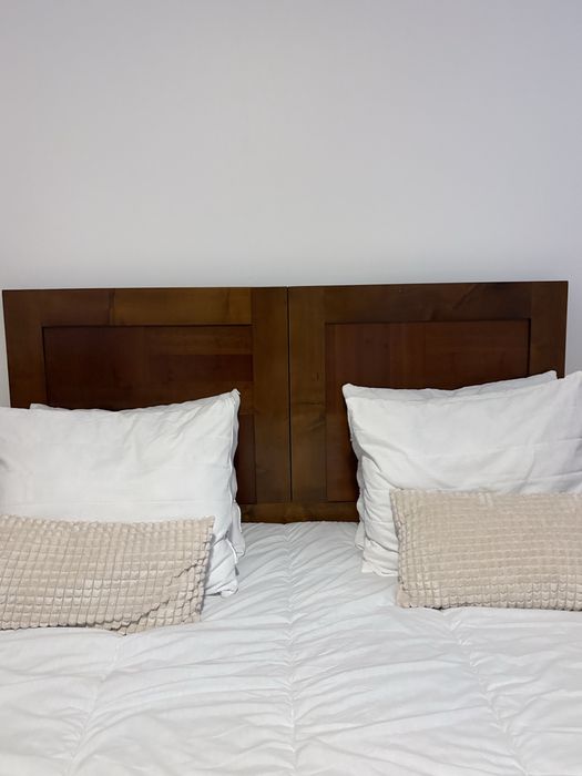 Cama casal madeira maciça