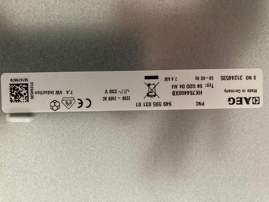 Płyta indukcyjna Amica AEG szer 77cm