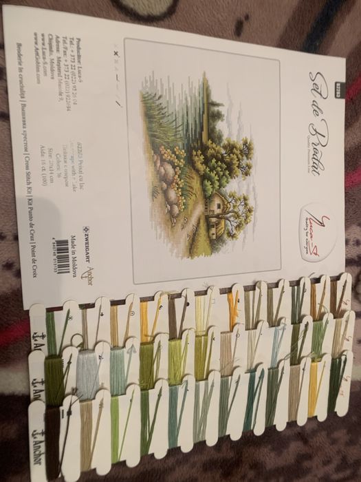 Остатки от набора Лука-С(нитки, схема)