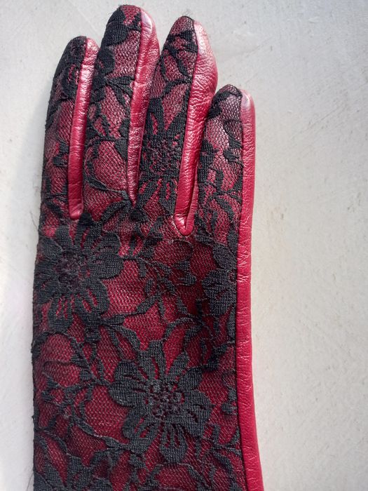 Rękawiczki/ bordo/o