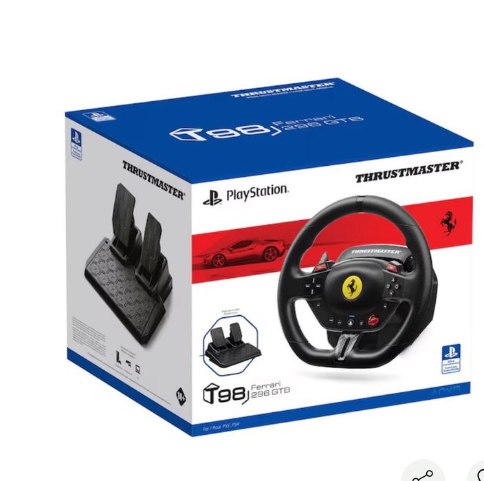 Volante Thrustmaster T98 Ferrari 296 GTB - PS5 / PS4 / PC