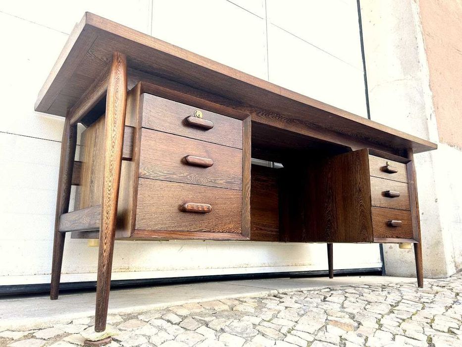 Secretária nórdica Rara Arne Vodder vintage +185comp x 74prof x 75alt.