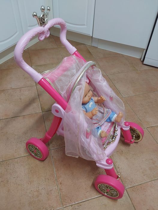 CARRINHO BEBÉ COM BONECA,CRIANÇA BRINCAR. Casa,Rua,Sala,Quarto,Cozinha