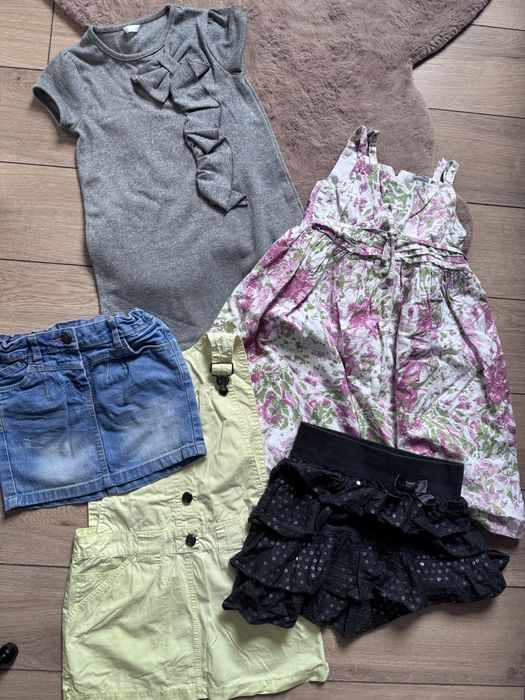 Zestaw sukienki i spodniczki 116