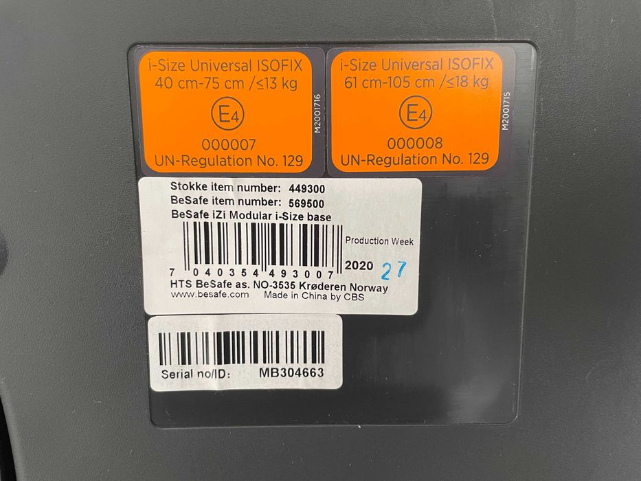 База платформа BeSafe iZi Modular iSize