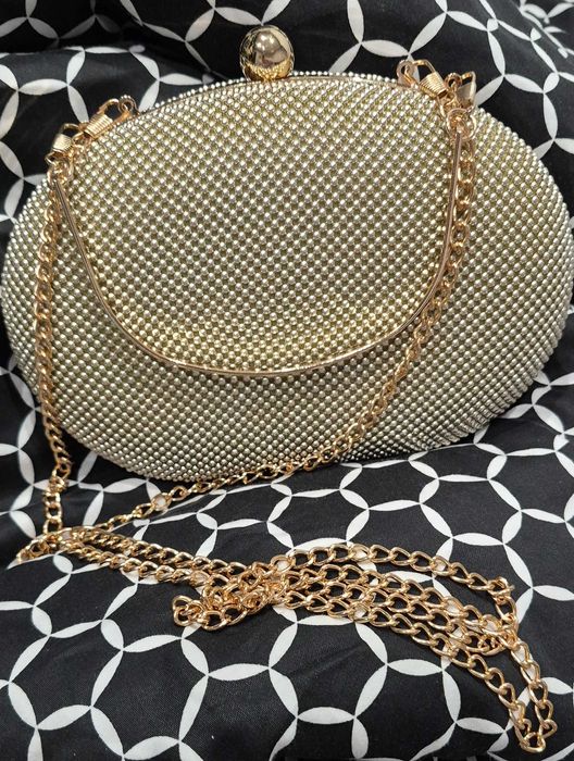 Złota Torebka Kopertówka - NOWA !!!