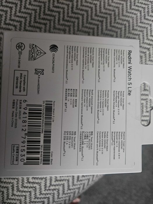 Smartwatch redmi watch 5 lite