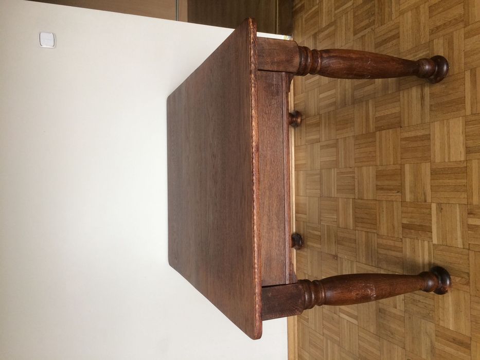 Stół dębowy drewniany antyk rozkładany duży