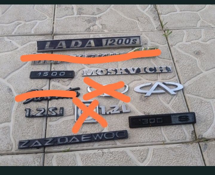 Шильдики авто LADA Москвич Славута ЗАЗ Daewoo оригінал