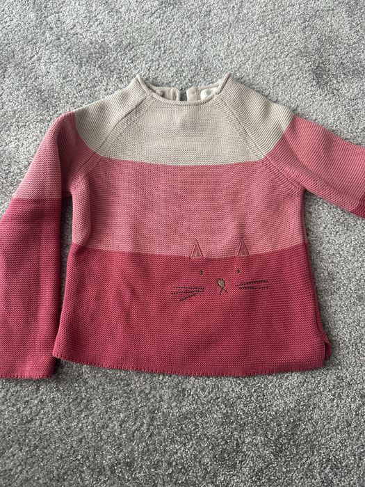 Sweter NEXT 110 jak NOWY z kotkiem