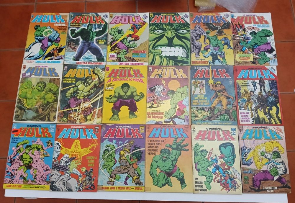 31 Livros Homem Aranha e Hulk, da Abril e da Marvel
