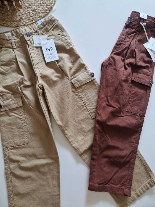 Штаны брюки zara джинсы 140-152 лен