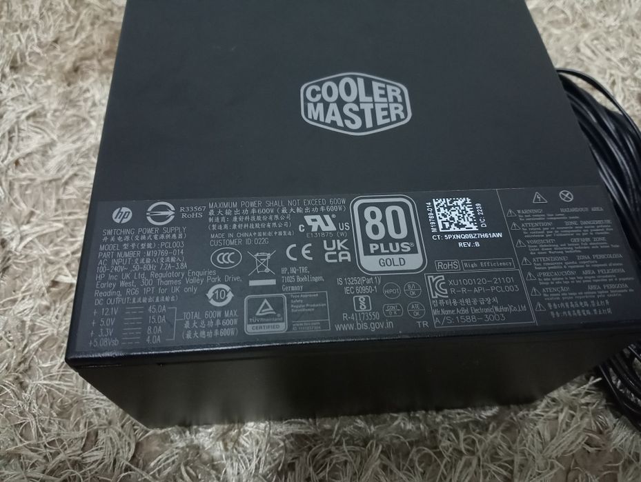 Fonte de Alimentação Cooler Master 600W