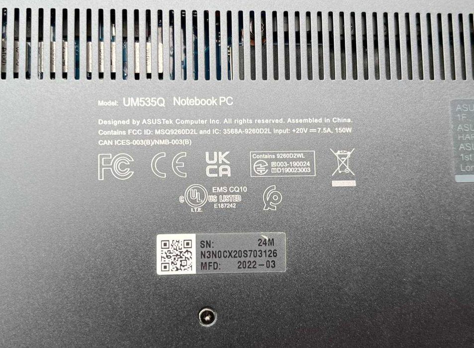 ASUS Zenbook Pro 15 OLED R7-5800/16GB/1TB/W11 RTX3050Ti
