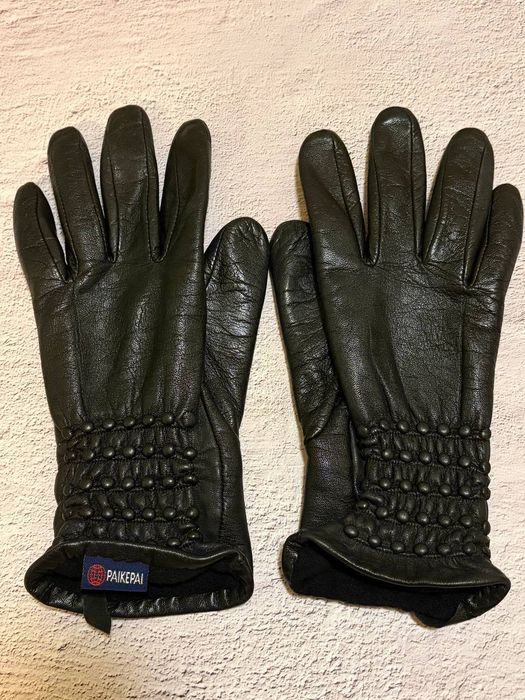 Перчатки якісна шкіра жіночі вживані гарний стан 200 грн