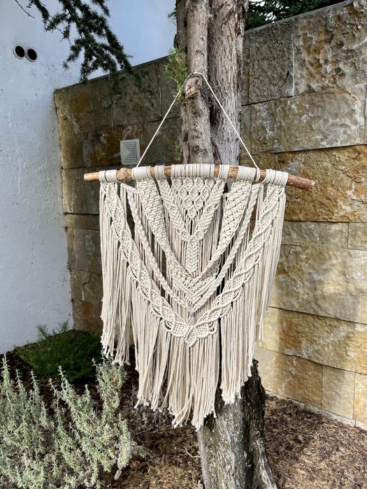 Painel em macrame