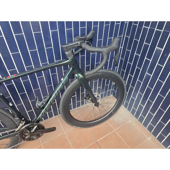 Merida com 105 di2 e rodas carbono nova