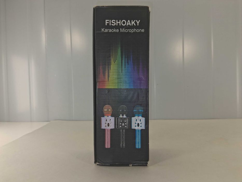 N103 Mikrofon Karaoke Z Głośnikiem Bluetooth Echa USB LED FISHOAKY