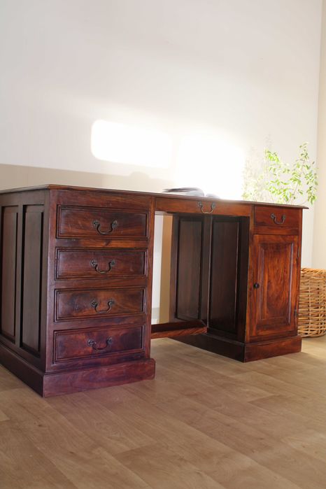 Biurko drewniane palisansder egzotyczne vintage