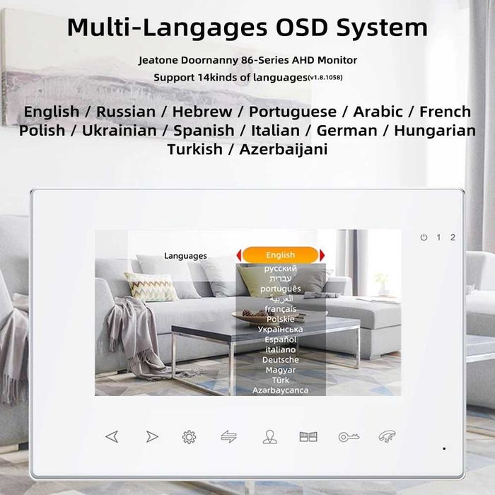 Video Doorbell • Wireless • Tuya • Color Monitor • Wi-Fi64584568569347123