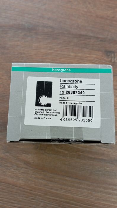 Hansgrohe rainfinity uchwyt prysznicowy czarny