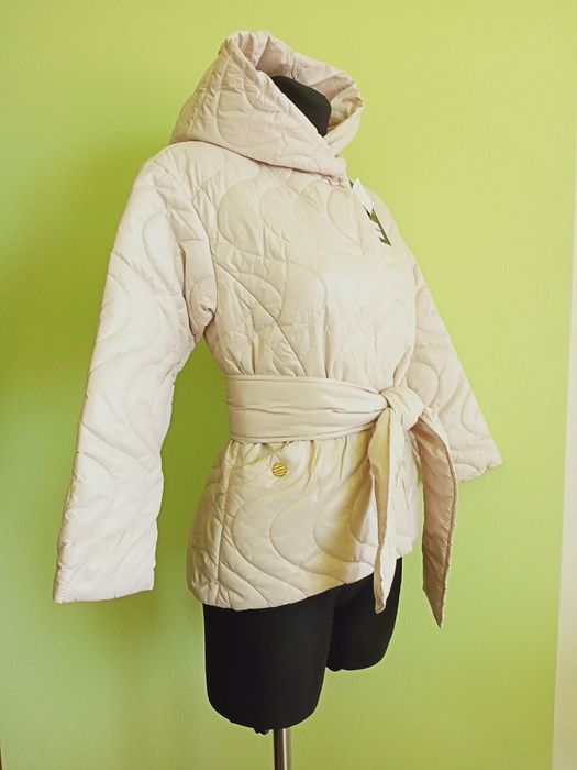 Куртка 3/4 рукав, весна, беж