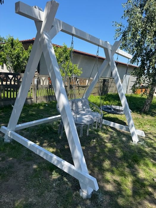Huśtawka  gniazdo bocianie plus fotel wiszoncy na dwie osoby