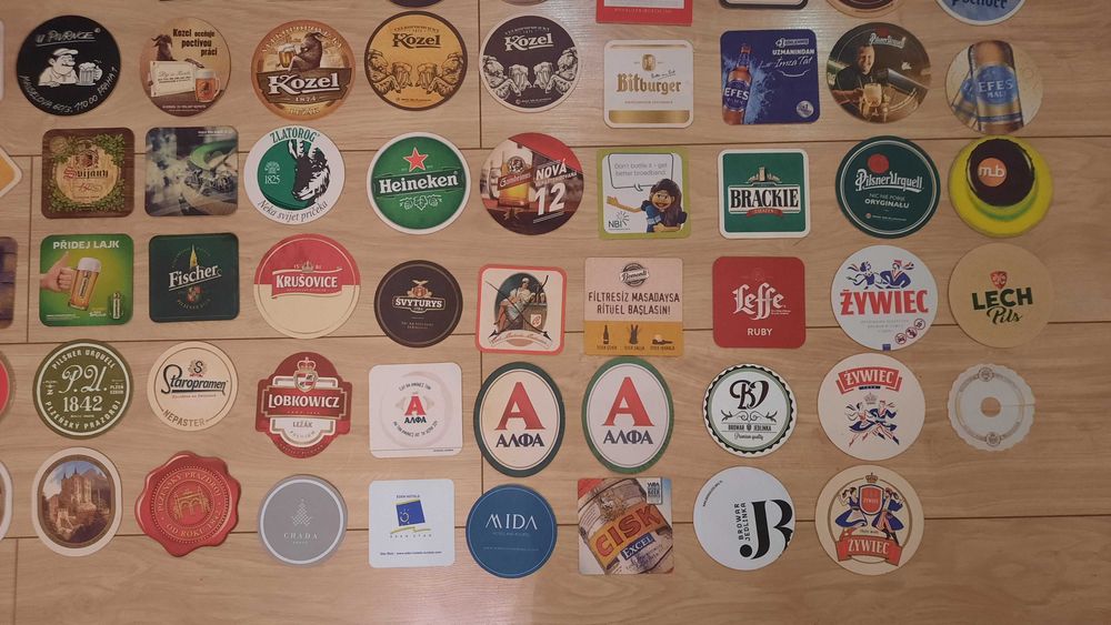 podstawki pod piwo polskie i zagraniczne zestaw nr 2
