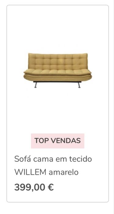 Sofá cama 3 lugares