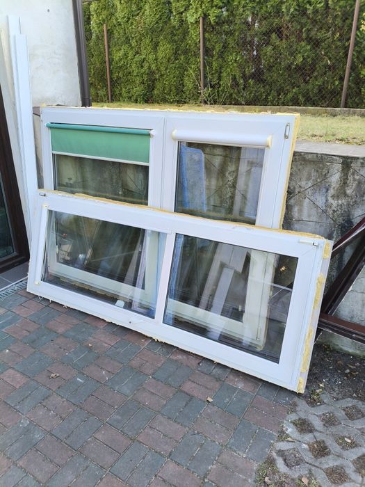 Okna z demontażu + balkon