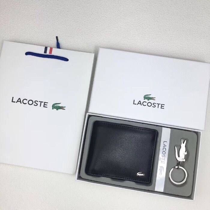 Мужской кожаный кошелек Lacoste|портмоне,гаманець лакоста шкіряний