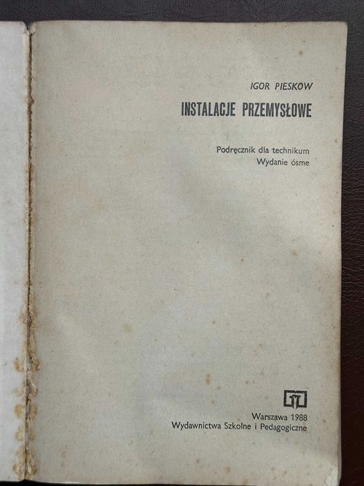 Instalacje przemysłowe Igora Pieskowa