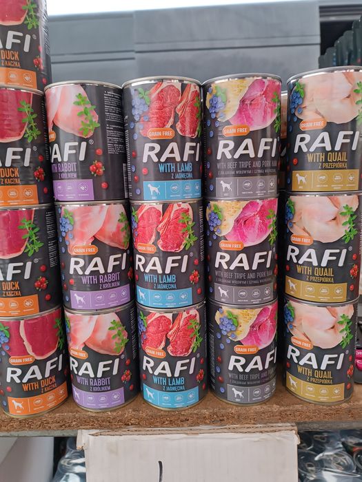 Puszka dla psa Rafi 24x400g mix