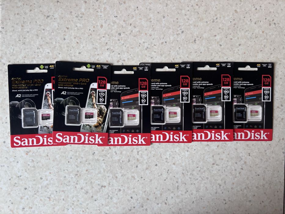 Карта памʼяті Sandisk Extreme Pro 128 Gb microSDXC 190MB/s UHS-1