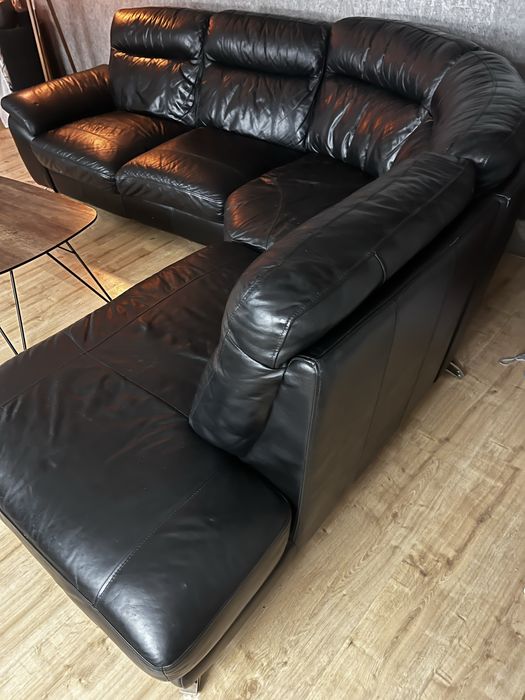 Sofa narożna skórzana Angielska