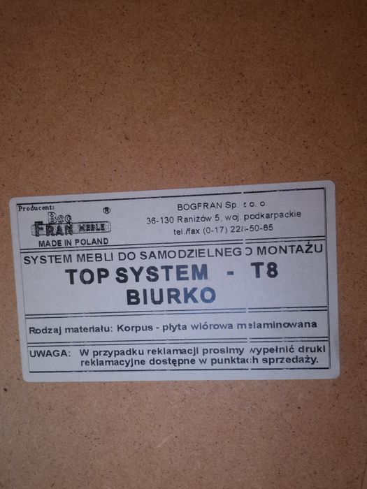 Sprzedam biurko używane w dobrym stanie
