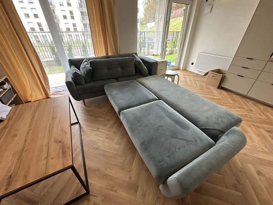 Optisofa Harris narożnik z funkcją spania.