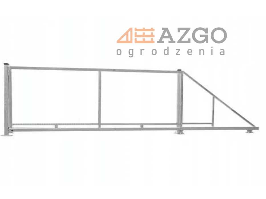 Najtańsza brama suwana przesuwna przesuwana 3 do 9m rama stelaż bramka
