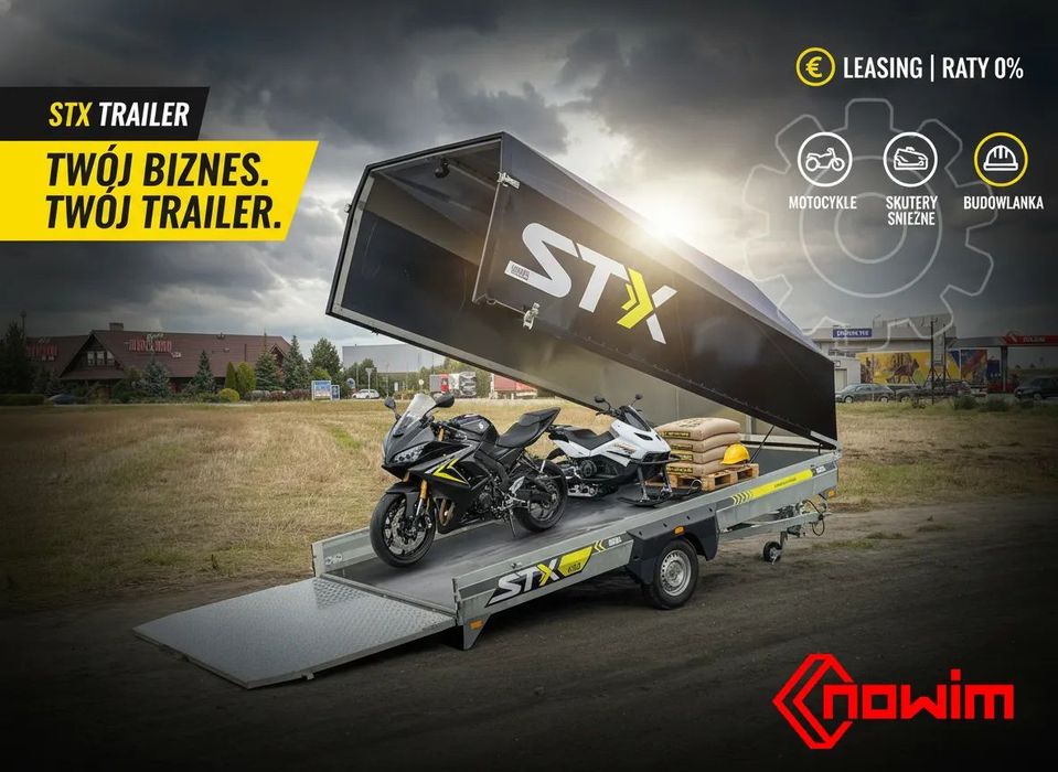 Lorries Przyczepa  Lorries STX-435i z pokrywą | Przyczepa furgon DMC 1350 kg Zobacz film