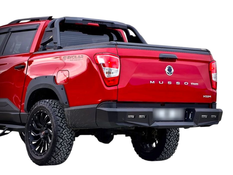 Zderzak tylny tył KGM SsangYong Musso Stalowy Offroad LINE-X model G