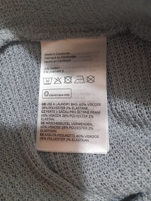 H&M оригинал легкие женские брюки с разрезами