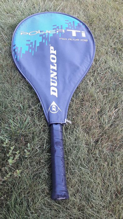 Rakieta tenisowa Dunlop Power Ti Titanium Alloy + piłki + pokrowiec