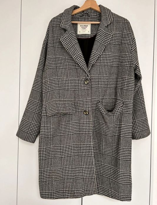 Płaszcz w kratkę Pull&Bear r M