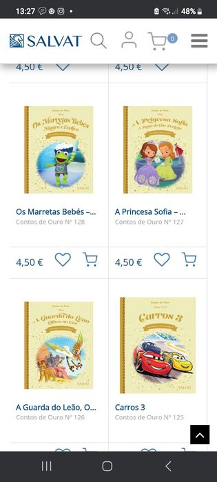 Coleção livros crianças Contos de Ouro da Disney