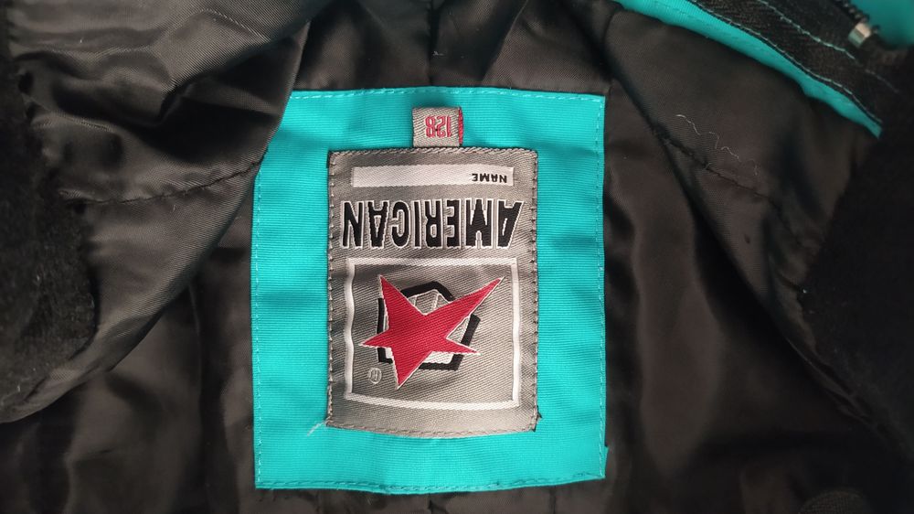 Штаны горнолыжные лыжные с подтяжками оригинал бирюза American project