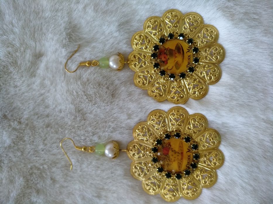 Brincos artesanais Vintage