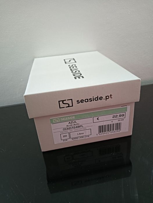 Sapato Vela Em Pele  Novo Bebé